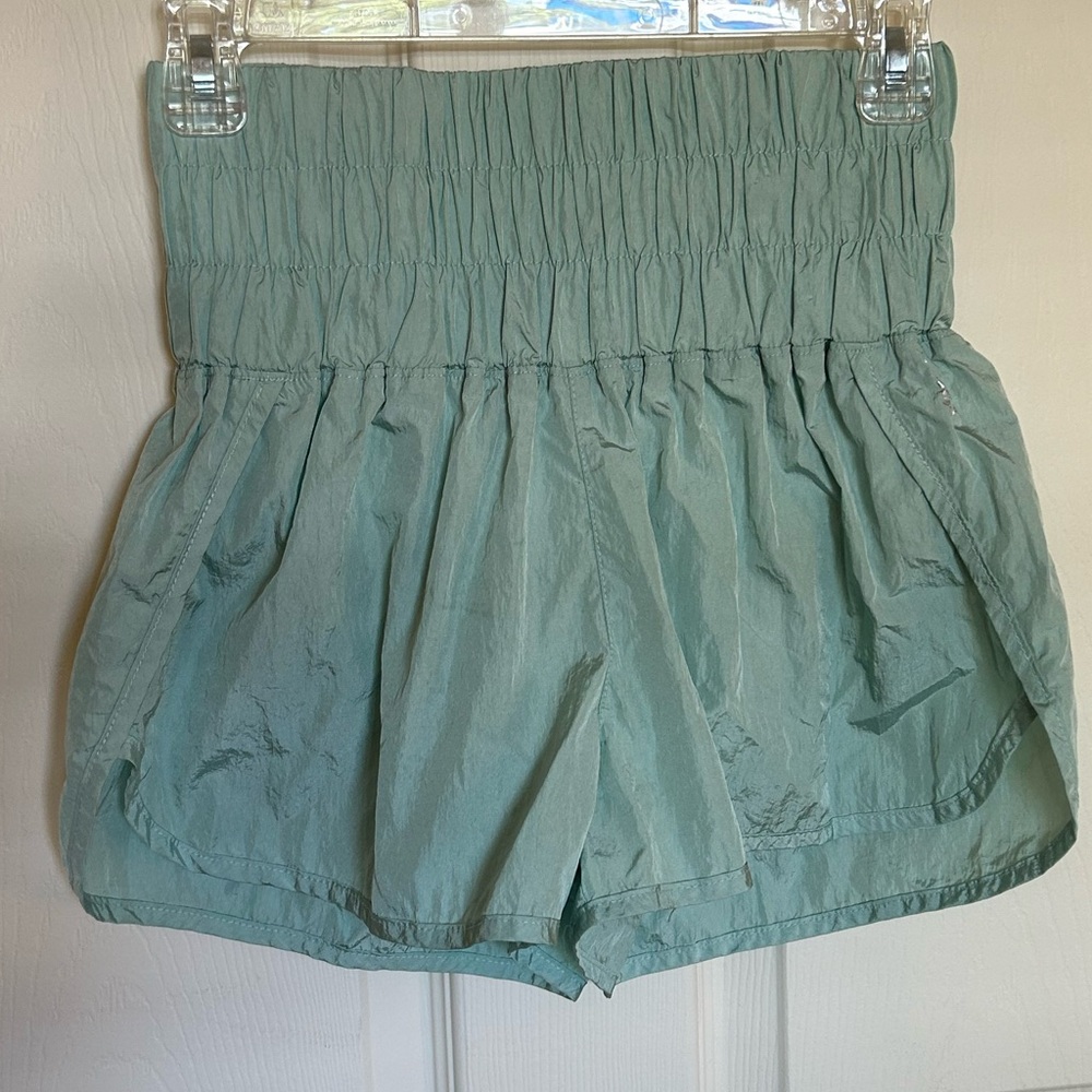 Free People FP Movement light green shorts